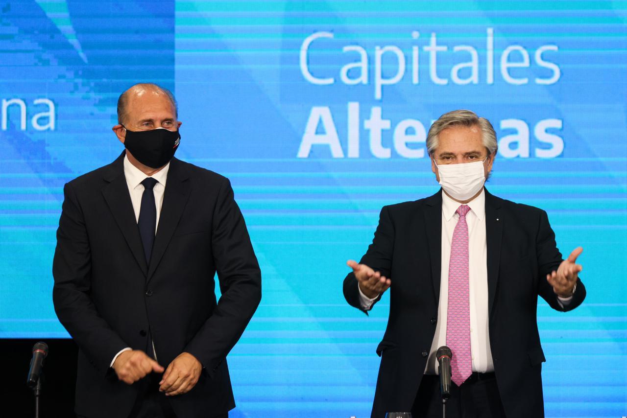 Perotti con Alberto Fernandez