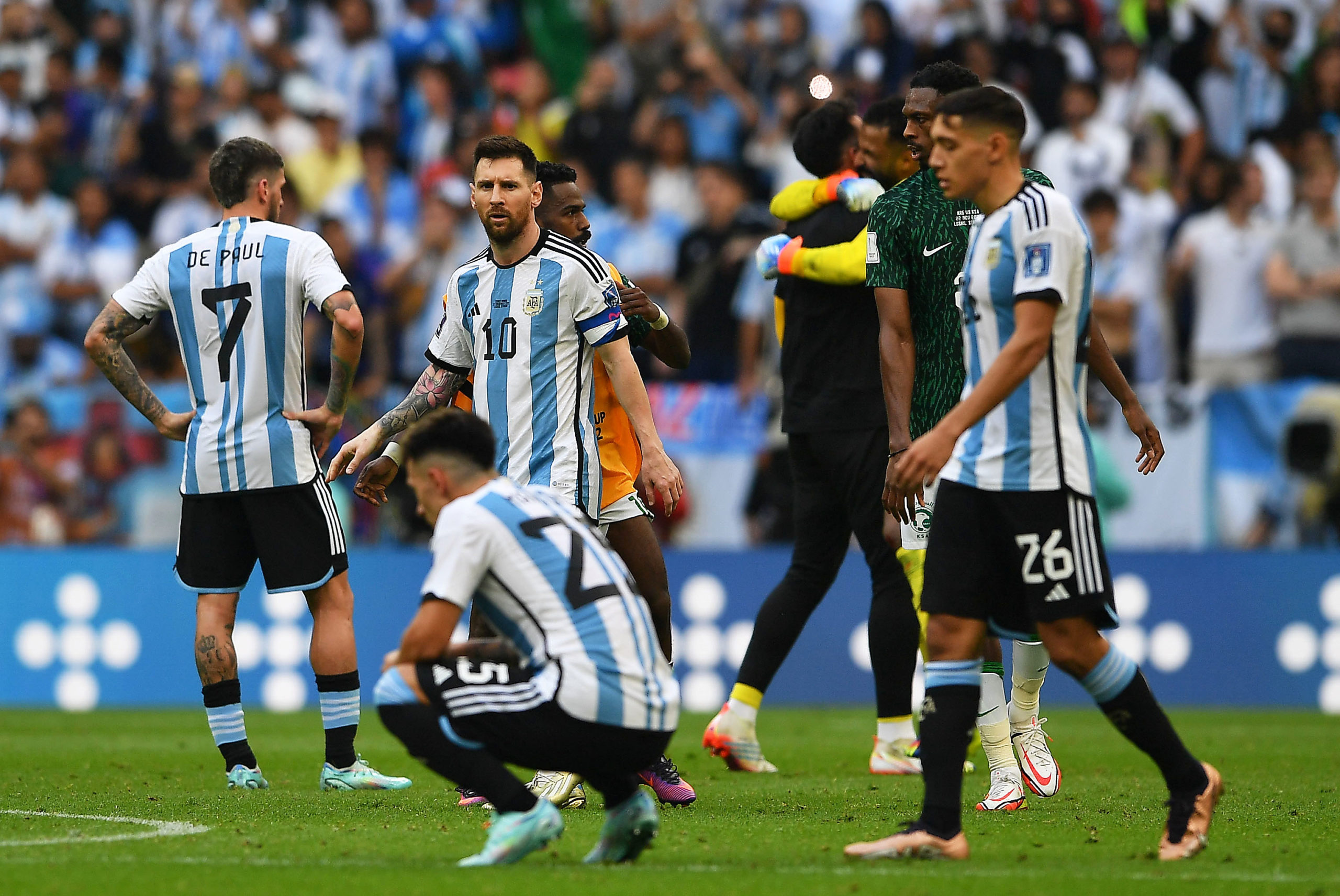 argentina perdió con arabia saudita en su debut en qatar