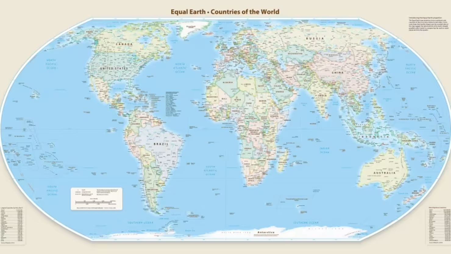 equal earth mapa